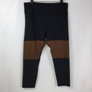Zyia Mocha Block Light n’ Tight Leggings, size 20